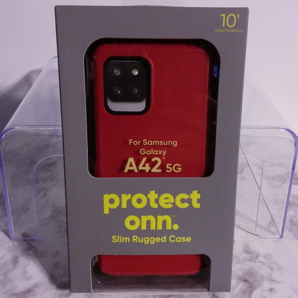 Onn. Slim Rugged Case for Samsung Galaxy A42 5G